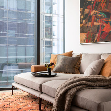 Proper Terrace Penthouse Media Room with B&B Italia Lounge