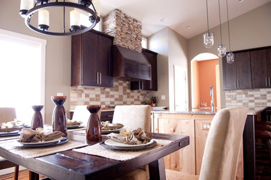 Inspiration for a contemporary dining room remodel in Minneapolis