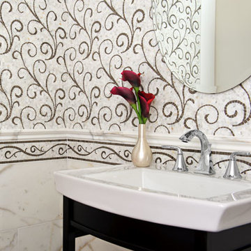 Lace Wall Mosaic, and Marble Wall Tile
