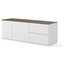 Join 2-Door 2-Drawer Sideboard, Walnut, With Base