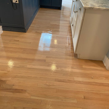 Floors refinished, all trim painted white , stairs & Flush Vents