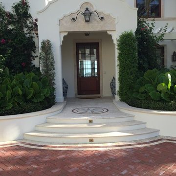 Coral stone Windows and Doors Mouldings and Pavers combined with Colombian Brake