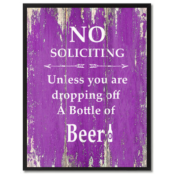 Dropping Off A Bottle Of  Beer Inspirational, Canvas, Picture Frame, 28"X37"