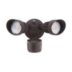 LEONLITE LED Security Light, 5000K Daylight, Bronze