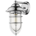 Acclaim Lighting - Acclaim Lighting Dylan 1-Light Wall Light, Chrome Finish - The sea was at mind during the inception of the DyDylan 1-Light Wall L Chrome *UL: Suitable for wet locations Energy Star Qualified: YES ADA Certified: n/a  *Number of Lights: Lamp: 1-*Wattage:100w Medium Base bulb(s) *Bulb Included:No *Bulb Type:Medium Base *Finish Type:Chrome
