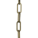 Progress - Progress 10-Foot 9 Gage Chain P8757-161 - Aged Brass - This 10-Foot 9 Gage Chain from Progress has a finish of Aged Brass and fits in well with any Transitional style decor.