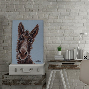 "Donkey Favorite" Painting Print on Wrapped Canvas