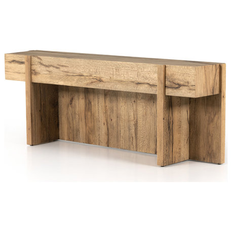 Bingham Console Table, Rustic Oak Veneer