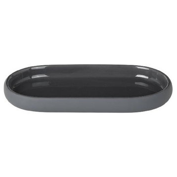 Sono Oval Tray, Magnet/Charcoal