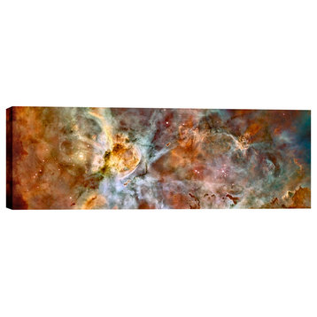 Epic Graffiti "Carina Nebula" Hubble Space Telescope Giclee Canvas Art, 12"x36"