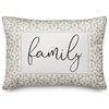 Family Watercolor Khaki 14x20 Indoor/Outdoor Pillow