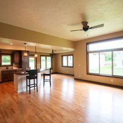 Hardwood flooring is 3 1/2" Solid Birch - Hardwood Flooring