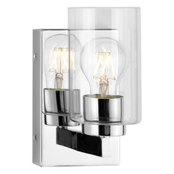 Progress Lighting - Goodwin Modern Vanity Light With Clear Glass - Bathroom Vanity Lighting