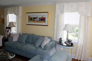 Transitional living room photo in Bridgeport