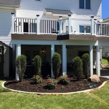 Timbertech White Accent Deck with Glass and Ceiling