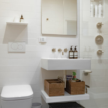 Sleek Hoboken Spa Bathroom