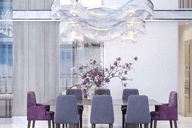 Example of a dining room design in Moscow