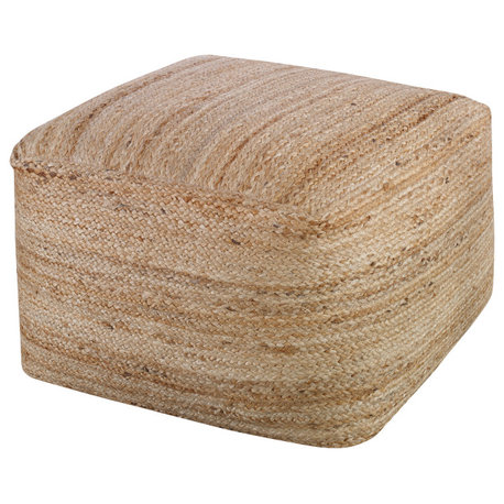 Uttermost Camden Braided Hemp Pouf