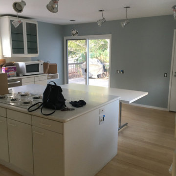 1980's townhouse renovation kitchen w/ new color