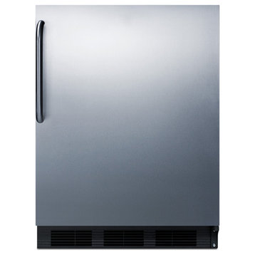 Summit CT663BKTB 24"W 5.1 Cu. Ft. Compact Refrigerator - Stainless Steel