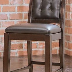American Drew 912-691 Leather Bar Stool -Counter Height Tribecca - Bar Stools And Counter Stools