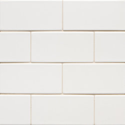 6th Avenue  Field Tile White Gloss 3" x 6" - Wall And Floor Tile