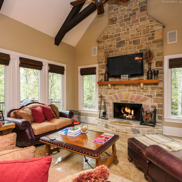 New Windows in Cozy Family Room - Renewal by Andersen Georgia