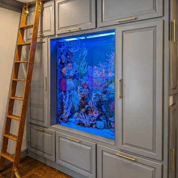 Office View of Custom Built-In Aquarium