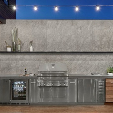 Lakeview, Chicago Outdoor Kitchen