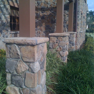 brick columns and block columns