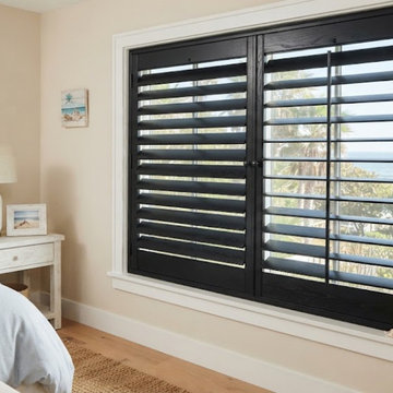 Custom Black Plantation Shutters | Tradition, Port St. Lucie, FL