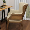 Phil Arm Chair With Exposed Wood Frame