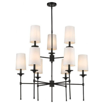 9 Light Chandelier In Transitional Style-38.75 Inches Tall and 38 Inches