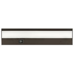 WAC Lighting - Duo 12" ACLED Dual Color Temp-Light Bar, Bronze - Duo AC-LED Dual Color Temp Light Bars are a bold and innovative concept for the under cabinet space with a three-way rocker switch that toggles between On/Off, 2700K warm, and 3000K cool color Temps. Duo is free of projected heat, UV, and infrared radiation, great for illuminating heat and color sensitive perishables, apparel, artwork, and collectibles. A built in parabolic reflector creates an edge lit uniform light free of hotspot reflections over kitchen counters in a 1" slim profile that tucks away nicely hidden from plain sight. The space between diffusers is minimized when joining more than 1 light bar together creating a visually seamless line of illumination. Duo Light Bars are line voltage and can be wired directly to 120V romex or BX. Each light bar includes an "I" connector to join more than 1 together with additional cords and accessories for longer runs.