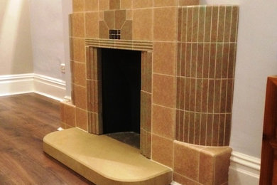 Art Deco Fireplace Hearth Natural Stone