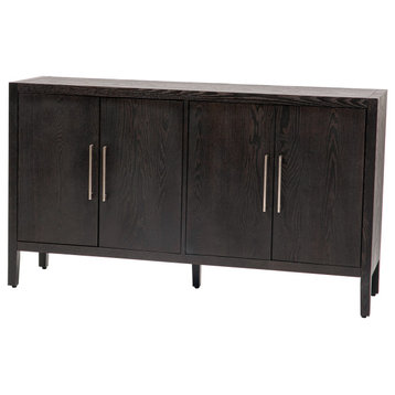 Storage Cabinet Sideboard Wooden Cabinet, Walnut