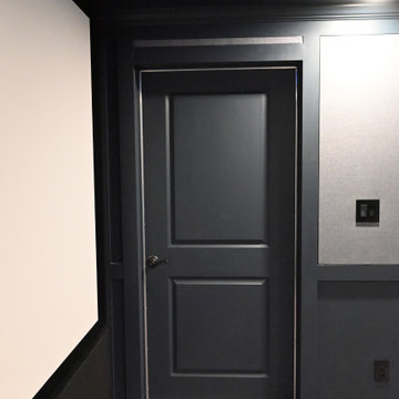 Minimalist Slin Line Home Theater in Leesburg, VA
