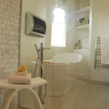 Moroccan-style, spa bathroom