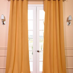 Marigold Grommet Blackout Curtain - Curtains