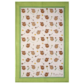 Madeleine Floyd Sleeping Bunnies Linen Tea Towel