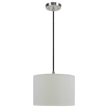 71012, 1-Light Hanging Pendant Ceiling Light, Off White