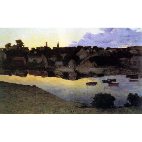 Arthur Wesley Dow Ipswich at Dusk 18" x 27" Premium Canvas Print