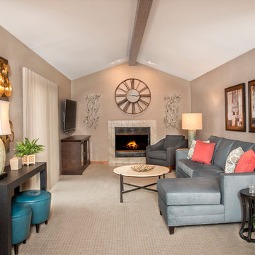 Contemporary Family Room Kenosha