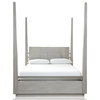 Modus Destination California-King Poster Bed in Cotton Grey