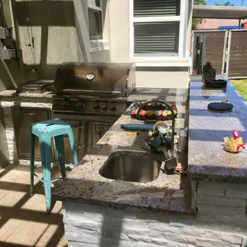 AFTER - New outdoor kitchen