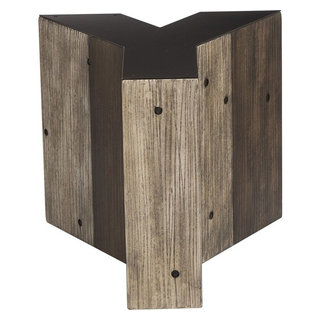 Resource Decor Alphabet Side Table, Letter Y - Rustic - Side Tables And ...