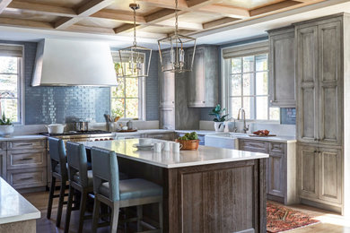 Example of a transitional kitchen design in Other