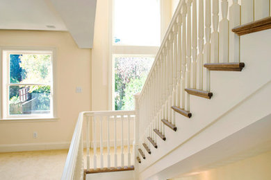 Example of a classic staircase design in San Francisco