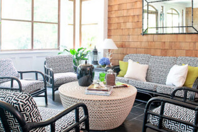 Sunroom - coastal sunroom idea in New York
