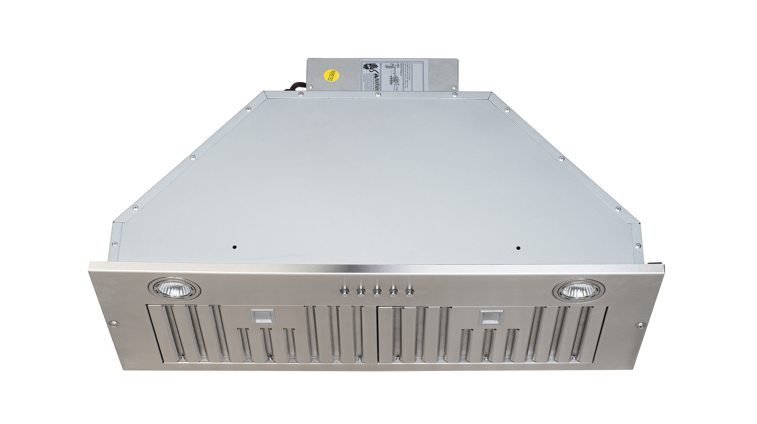 Stainless Steel Range Hood With 3  Speed Button Control, Stainless Steel, 28 in.